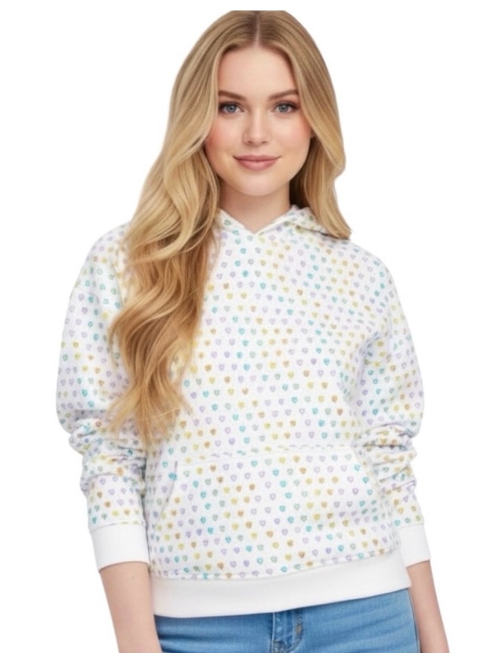 Roller Rabbit x Target White Disco Heart Hoodie - L